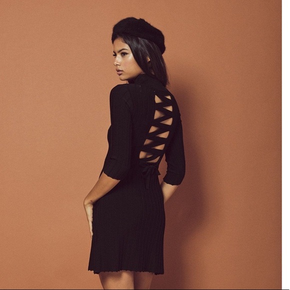 For Love And Lemons Dresses & Skirts - FOR LOVE AND LEMONS X KNITZ SIMONE BLACK DRESS
